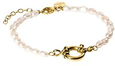 Purelei Pearl Charm Armband – Armband mit Süßwasserperlen & Charm-Öse – 14K/18K vergoldeter Edelstahl – 16–19 cm – eleganter, kombinierbarer Schmuck – Verstellbar