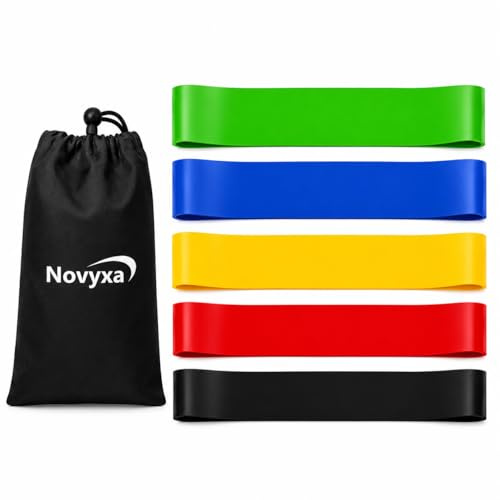 Resistance Bands Set - 5 Levels Exercise Bands for Women & Men, Home Workout, Fitness & Strength Training