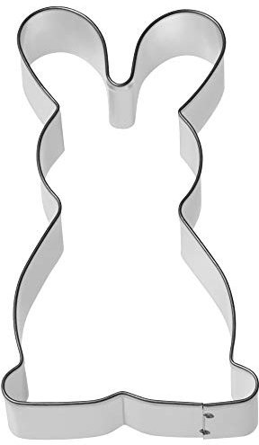 Original Kaiser Osterhasen Ausstecher Henry, Plätzchen Ausstecher, Hasenausstecher für Teig groß, Ostern, Edelstahl, Ausstechform für Kekse, 12,2 x 6,5 x 2,5 cm