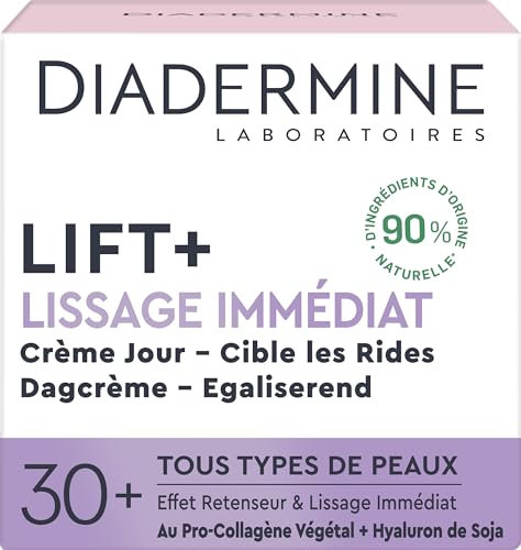 Diadermine - Lift+ - Lissage Immédiat -Crème de Jour Anti-Rides Ultra Tenseur - 50 ml