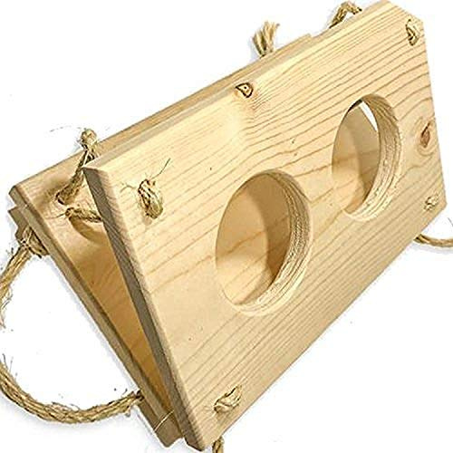 SMALL PET SELECT Enrichment Platforms – Natural Play Tables & Digging Boards for Rabbits & Small Pets (Hay Manger Small)