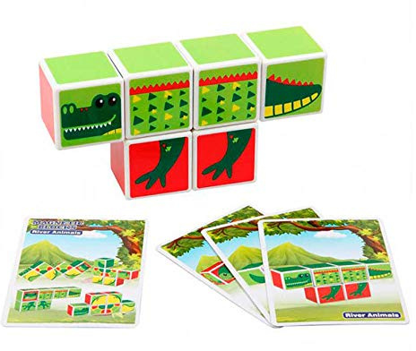 Kiokids 6 Pieces Magnetic Puzzle With Activity Cards