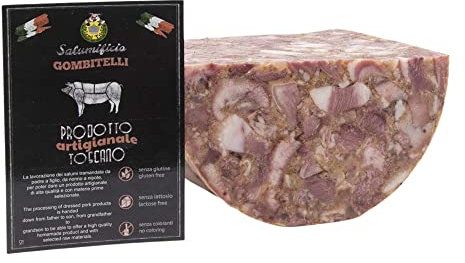 Soppressata (Coppa di Testa - Testa in Cassetta) | trancio sottovuoto da 1,5 kg | Salume artigianale Toscano | Salumificio Artigianale Gombitelli - Toscana