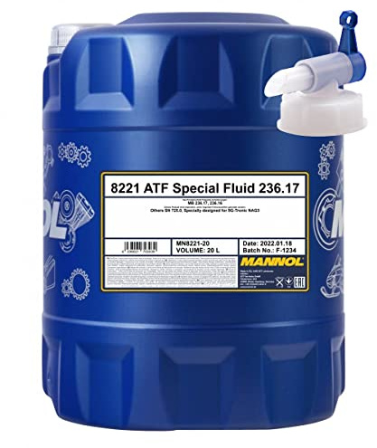 20l, MANNOL 8221 ATF 236.17 9-G Tronic MB Getriebeöl + Zapfhahn