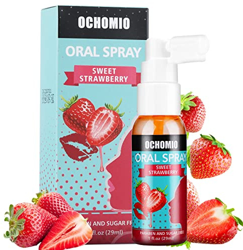 Ochomio Deep Throat Spray Strawberry Flavored for deep Throating Women Men, Relaxes Gag Reflex-1 oz