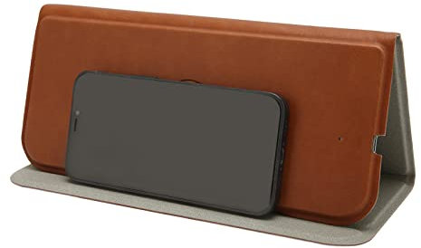 Wireless Charging Mouse Pad, Built in Protection Device, Lightweight and Portable Design, 3 Folded Wireless Charging Pad for Support QI Compliant Cell Phone Charging(Brown)