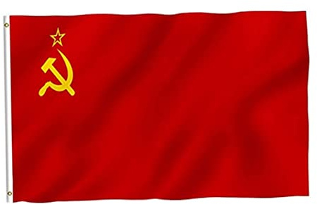 Liummrcy 90 x 150 cm CCCP Flag Red Revolution Union der sowjetischen sozialistischen Republiken Indoor Outdoor UDSSR Flagge Russische Flagge