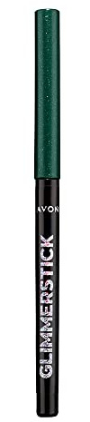 AVON Glimmerstick Diamonds Eyeliner Emerald Glow | Wasserfester Kajalstift mit Vitamin E und Schimmereffekt für präzise Lidstriche, smaragdgrüner Ton