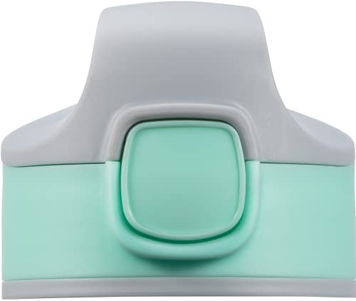 SIGG Miracle Kids Top Tabbi Mint Ersatz-Verschluss, Ersatzteil für alle Aluminium und Tritan Miracle Kids-Flaschen (0.35 L, 0.4 L, 0.45 L), Ersatzdeckel Trinkflasche mit Strohhalm