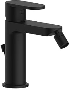 Kiamami Valentina - Mélangeur bidet noir mat avec aérateur pivotant Amalfi