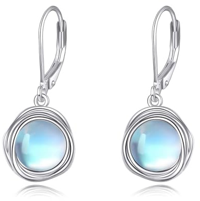 POPLYKE Süßwasser Perle Dangle Ohrringe für Damen Sterling Silber Leverback Ohrringe für Damen Perle Schmuck Geschenke für sie