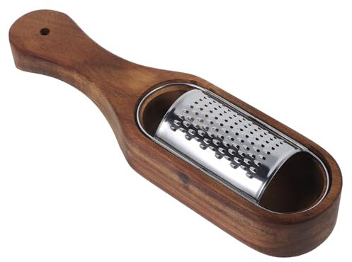 MAGICLULU Käsereibe allzweckreibe stainless steel Käseschneider Karottenreibe Zerhacker Gemüseschneider Reibe zum Kochen Werkzeug zum Mahlen von Gemüse Obst Aktenvernichter Kartoffel hölzern