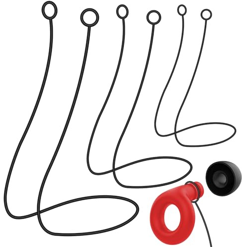 Leikedun 3 Pcs Earplugs Connector Cord Silicone EarPlugs Lanyard | Tug-Resistant Safety Connector Cord Prevent Loss of Earphones, Compatible with Loop Earplugs with Removable Silicone Ear Tips