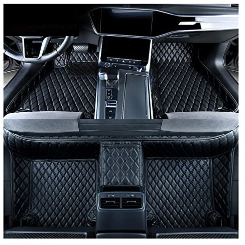 SIMICASE Wasserdicht Fussmatten Auto-Fußmatten Für Peugeot 307 CC 307 Sw 308 CC 308 Sw 301 407 408 508 607 3008 4008 Auto Spezielles Design(Schwarz)