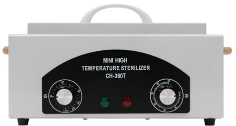 300W Heißluft Sterilisator Trockene Hitze Sterilisator, Heißluftsterilisator Desinfektion Schrank Autoklav mit Timer Sterilisator Ausrüstung für für Kosmetik, Fusspflegestudios, Friseursalon