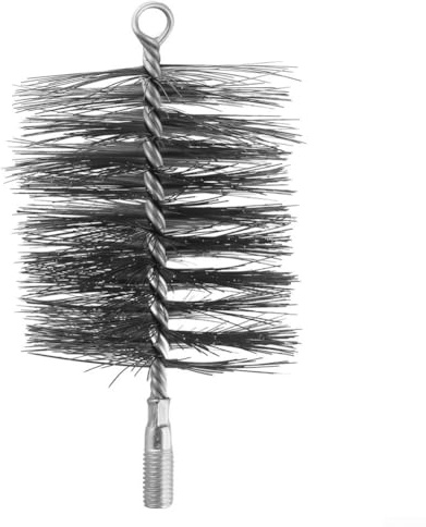 Hasaller Pipe Wire Brush Stainless Steel Wire Bore Brushes Wire Brush Set Thick Flexible Feeding Tube Cleaning Brushes Cleaning Steel Brush Hex Shank Handle for Power Drill(50mm)