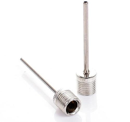 PremierAdapter Dual-Airflow Double-Speed Fast Inflating Pump Needle (Pack of 2) Adapter Needle Ball Football Rugby Volleyball Netball Valve Adapter [TY90]