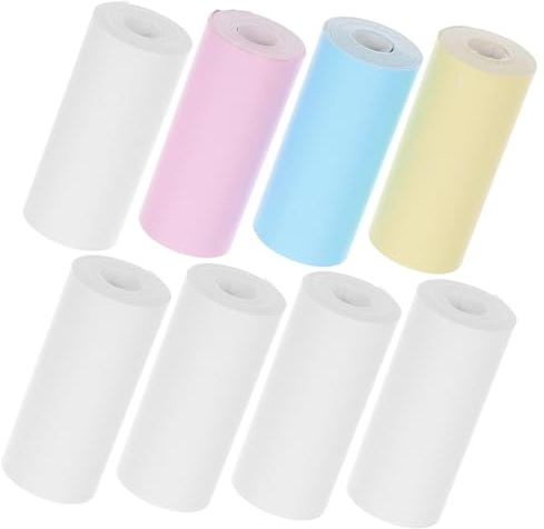 DIYEAH Rollos de Papel Adhesivo Térmico Papel Térmico para Mini Impresora para Impresión Instantánea de Fotografías con Cámara