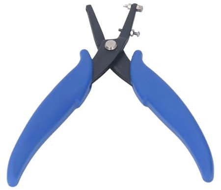 Pinza per Punzonatura in Metallo per Gioielli, Pinza per Punzonatura in Metallo Temperato Ad Alta Temperatura con Diametro di 1,6 Mm, per Risparmio di Manodopera, per Cintura in