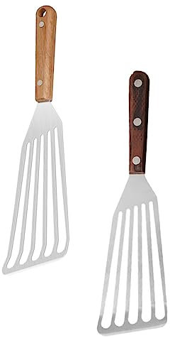 Alipis 2stücke Küchenspatel Aus Edelstahl Für Heimgebrauch Grillschaufel Als Kochgeschirr Steakschaufel Als Küchenhelfer Lebensmittelspatel Für Küche Und Grillen