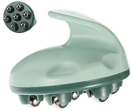 Healeved Kompakter Massage-roller Mit Grünen Stahlkugeln Handliches Massagegerät Für Nacken Rücken Füße Zur Täglichen Muskelentspannung Durchblutung