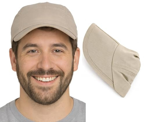 Outdoor World Unisex Folding Peak Baseball Cap – Lightweight Breathable Sun Hat – One Size Adjustable Fit – Durable Packable Headwear for Walking, Hiking, Running, Sports & Everyday Outdoor Activities