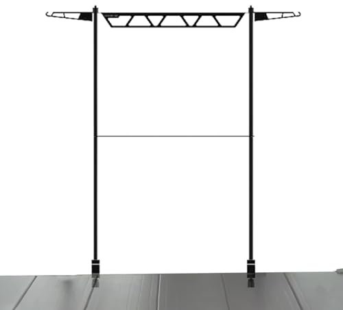 Jiimhte Rack de utensilios para acampar, estante para acampar al aire libre - Soporte de lámpara de campamento de escritorio - Organizador de multifunción portátil para BBQ Grill Picnic Travel