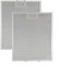 Getdoublerich Filtro de campana extractora, 2 filtros de aluminio para campana extractora de malla metálica, 280 x 350 x 9 mm