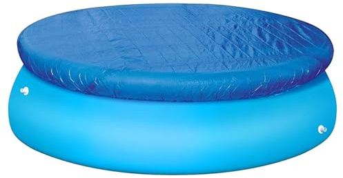6ft Round Pool Cover, Swimming Pool Cover Easy Set Dustproof Pool Protector for Inflatable Pools & Above Ground Pools (183cm/6ft)
