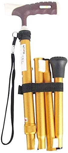 VGVSBG Andador Plegable con Ruedas, bastón para Personas Mayores, bastón Plegable, Equilibrio Auxiliar Seguro, Andador Ligero de Aluminio Ajustable en Altura, muletas para Ancianos, Hombre, Mujer,