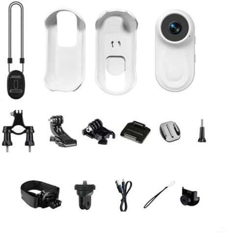 GANCEI Mini fotocamera per il corpo, 1080p con pollice Action Camera con lunga durata della batteria per ciclismo, viaggi, passeggiate con animali domestici, videocamera tascabile indossabile per