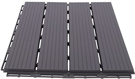 22 suelos entrelazados, con aspecto de madera, resistentes a la intemperie, azulejos de jardín, decoración de suelos de PVC, con sistema de clic, tablones de terraza, resistentes al agua para balcón y