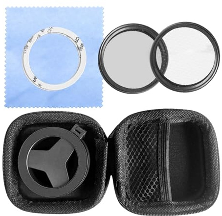 Lpoppcx Filtro de Lentes | Imán Polarizador para Cámara De Teléfono Móvil - Filtro Polarizador Cámara para Fotografía Video Exteriores Transmisión en Directo | Vlogging Acampada