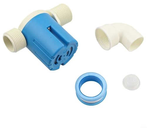 Vanne à flotteur pour réservoir d'eau - Vanne de contrôle automatique DN25 en plastique pour vanne d'entrée d'eau avec performance fiable dans les piscines et systèmes de consommation d'animaux