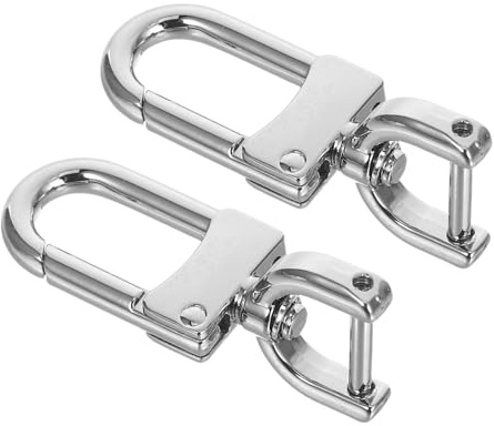 DOITOOL Clip Metálico para Correas Cierre Giratorio Resistente con Gancho Mosquetón y Destornillador Accesorio Multipropósito para Reparación de Bolsos Llaveros y Correas