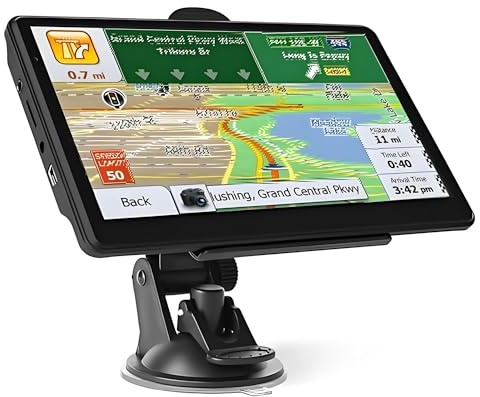 yinung Car GPS Navigation GPS Navigation for Car for Truck,7 Inche Touchscreen Navigator 8GB 256M with Voice Guidance and for Speed Camera Warning