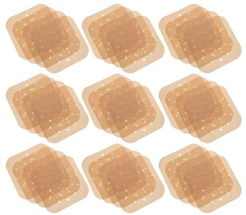 Lurrose Lot de 400 Feuilles de Papier Sulfurisé Jetable 16,5 X 16,5 Cm pour Friteuse à Air, Antiadhésif, Résistantes la Chaleur, pour Cuisson et Pâtisserie Cuisine