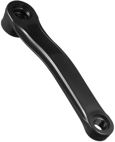 Homoyoyo Brazos de Manivela Izquierda para Bicicleta de Montaña y Carretera, Brazo de Pedal Metálico Negro Orificio de 170 Mm, Repuesto Sólido para Bici Eléctrica, Accesorio Resistente