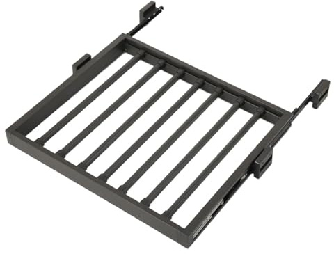 Cozyel Cadre Intermédiaire pour Laver avec Étagère, Cadre de Connexion Universel pour 56-61 cm Machine à Laver, Kit D’empilage pour Sèche-Linge, Kit Intermédiaire avec Porte-Serviettes Extensible,Noir