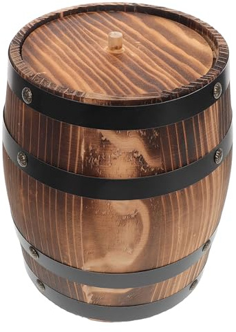 GALPADA Soporte para Utensilios de Cocina Mini 20 Cm de Madera Carbonizada Vintage, Organizador Compacto para Cubiertos, Porta Cucharas y Palillos, Almacenamiento Portátil para Hogar,