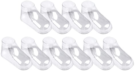 Fxzqgnh 10 Pezzi Tendiscarpe Trasparenti per Neonati, Portatili, Pratici E Resistenti, Espositore per Scarpine, Contenitore Modellante per Calzini E Scarpine, 9 cm