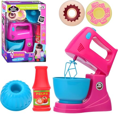 Mixeur jouet pour enfants avec accessoires de cuisine, appareils électroménagers, jouet batteur planétaire, pétrisseur, jouet pour enfants, appareil électroménager, jouet mixeur, ensemble