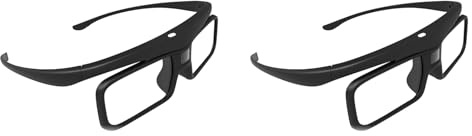 Vjsujehgy 2X per Occhiali 3D DLP Link Active Shutter, Ricaricabili Tramite USB, per Proiettore DLP Home Cinema. Non Adatti A Tutti I Televisori.