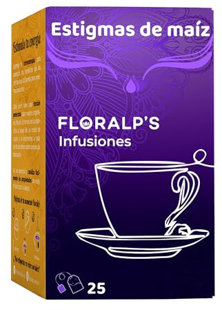 Infusión de Estigmas de Maíz de Floralp's- Desintoxicante Natural y Diurético | 25 Bolsitas