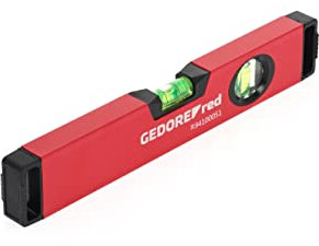 GEDORE red Niveau à bulle, Longueur 300 mm, Avec niveaux à bulle vertical et horizontal, Précision de mesure +/- 0,5 mm/m, R94100051