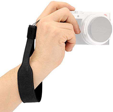 MegaGear Dragonne en cuir véritable pour appareil photo SLR, DSLR