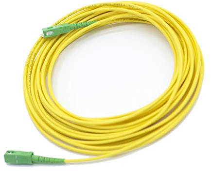 PRENDELUZ Câble Fibre Optique (jarretière Optique) SC/APC à SC/APC pour Bouygues Telecom, Free, Orange, SFR, La Poste Mobile. (10M)