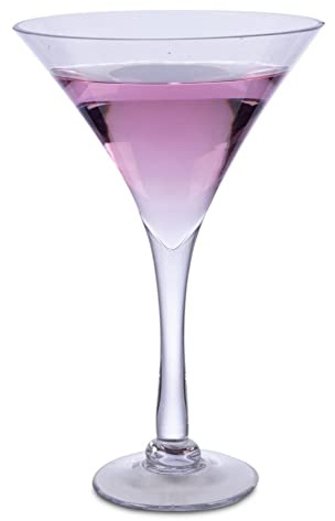 bar@drinkstuff Giant Martini Glass 40 x 26.5cm 2.8ltr - Case of 4 - XL Glassware, Cocktails, Martinis