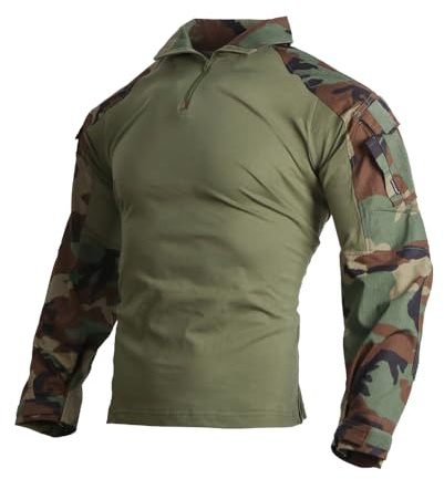 EMERSONGEAR Men's Tactical Shirt,Airsoft Combat Army Paintball Quick Dry Long Sleeve BDU T-Shirt Top
