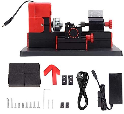 Mini Mtetal Lathe, 24W 20000Rpm Mini Multifunction Wood Lathe Metal Rotating Lathe, DIY Miniature Milling Machine Miller